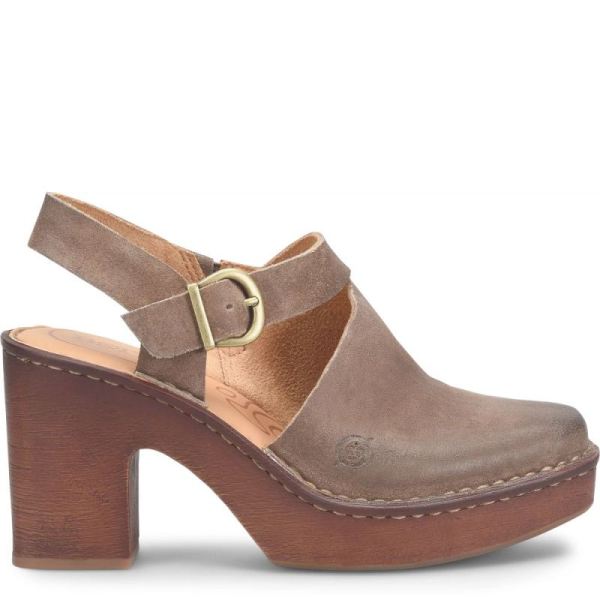 Born | For Women Devlyn Heels - Taupe Distressed (Tan)