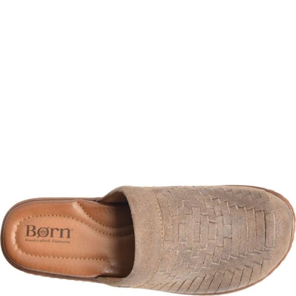 Born | For Women Yucatan Distressed Clogs - Wet Weather (Grey)