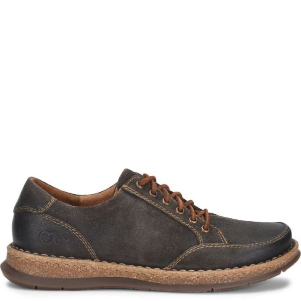 Born | For Men Bronson Slip-Ons & Lace-Ups - Dark Concrete Distressed (Grey)