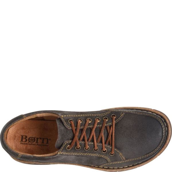 Born | For Men Bronson Slip-Ons & Lace-Ups - Dark Concrete Distressed (Grey)