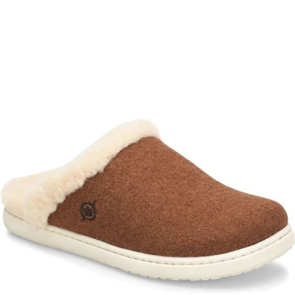 Born | For Women Zoe Clogs - Cognac Wool Combo (Brown)