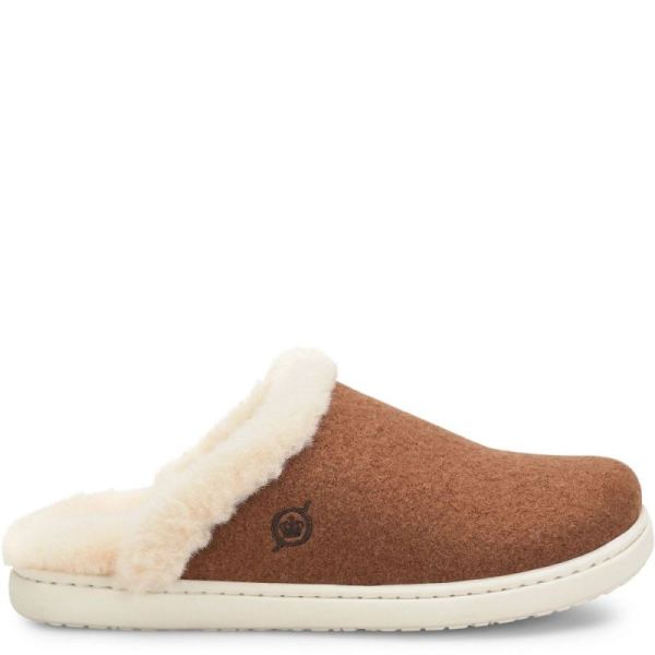 Born | For Women Zoe Clogs - Cognac Wool Combo (Brown)