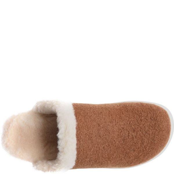 Born | For Women Zoe Clogs - Cognac Wool Combo (Brown)