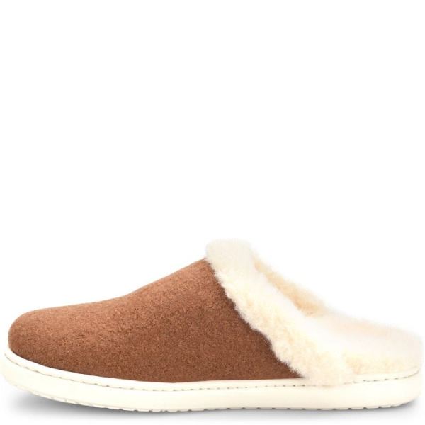 Born | For Women Zoe Clogs - Cognac Wool Combo (Brown)