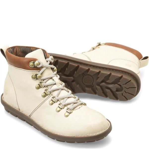 Born | For Women Blaine Boots - Cream and Brown (White)