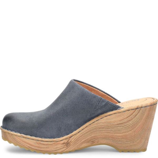 Born | For Women Natalie Clogs - Light Jeans Distressed (Blue)