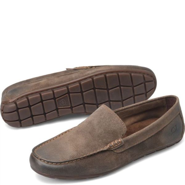 Born | For Men Allan Slip-Ons & Lace-Ups - Taupe Mud Distressed (Brown)