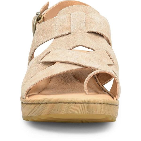 Born | For Women Abbie Sandals - Cream Visone Suede (White)