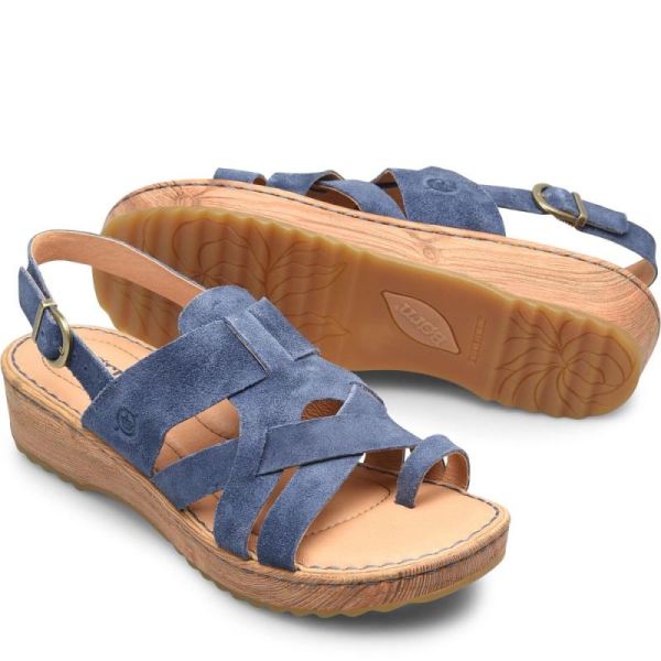 Born | For Women Abbie Sandals - Indigo Suede (Blue)