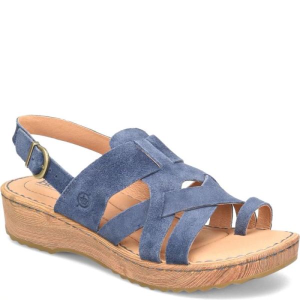 Born | For Women Abbie Sandals - Indigo Suede (Blue)