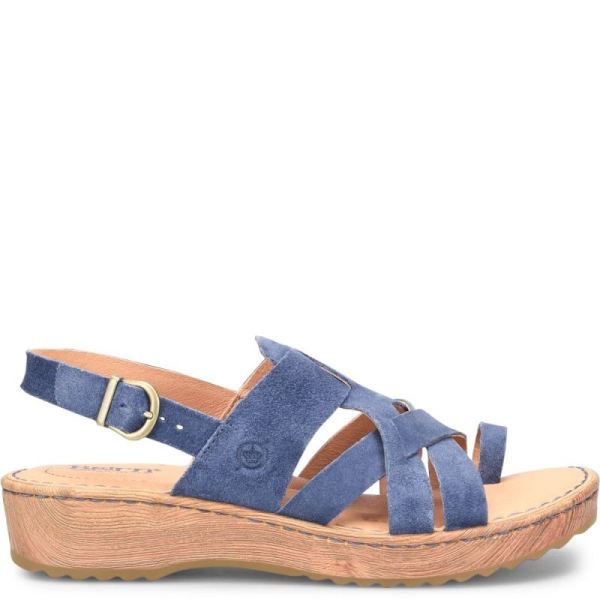 Born | For Women Abbie Sandals - Indigo Suede (Blue)