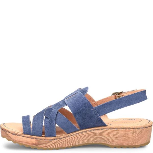 Born | For Women Abbie Sandals - Indigo Suede (Blue)