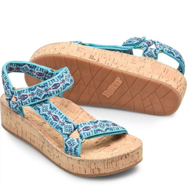 Born | For Women Sirena Sandals - Turquoise Fabric (Multicolor)