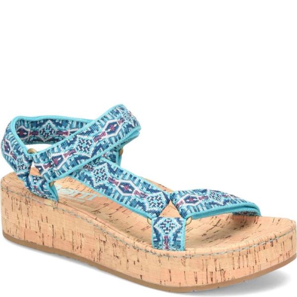 Born | For Women Sirena Sandals - Turquoise Fabric (Multicolor)