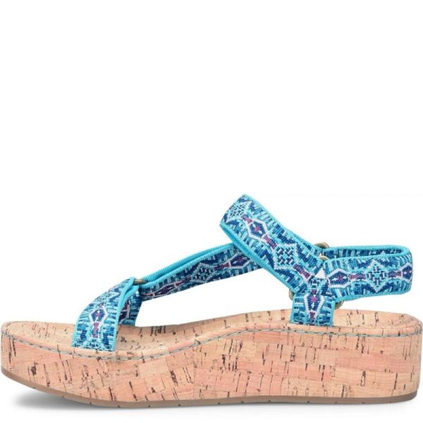 Born | For Women Sirena Sandals - Turquoise Fabric (Multicolor)