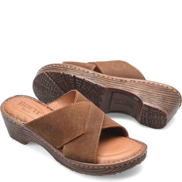 Born | For Women Teayo Basic Sandals - Glazed Ginger Distressed (Brown)