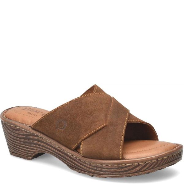 Born | For Women Teayo Basic Sandals - Glazed Ginger Distressed (Brown)