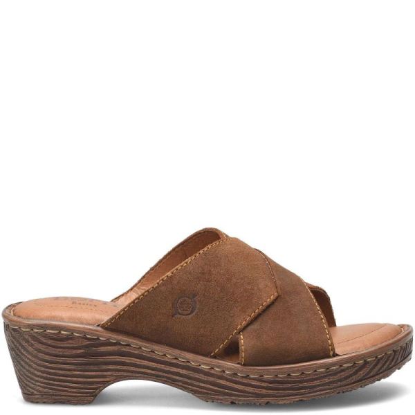 Born | For Women Teayo Basic Sandals - Glazed Ginger Distressed (Brown)