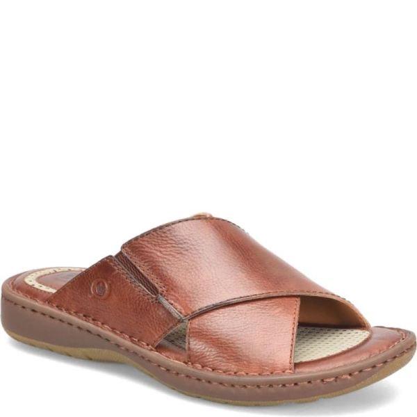 Born | For Men Marco Sandals - Dark Tan Bourbon (Brown)