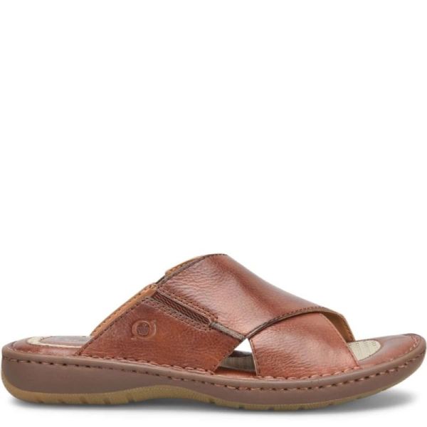 Born | For Men Marco Sandals - Dark Tan Bourbon (Brown)