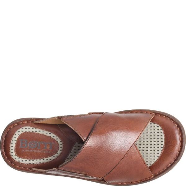 Born | For Men Marco Sandals - Dark Tan Bourbon (Brown)