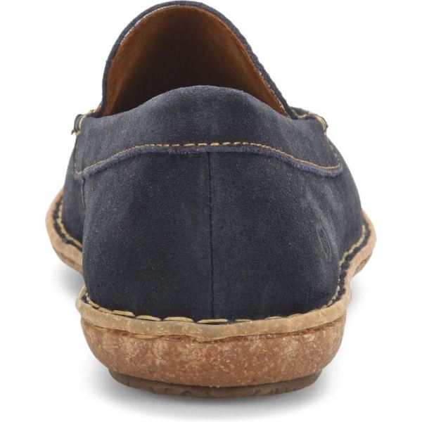 Born | For Men Naldo Slip-Ons & Lace-Ups - Navy Distressed Nubuck (Blue)