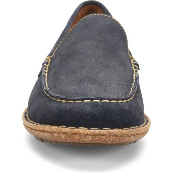 Born | For Men Naldo Slip-Ons & Lace-Ups - Navy Distressed Nubuck (Blue)