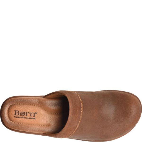 Born | For Women Bandy Clogs - Glazed Ginger Distressed (Brown)