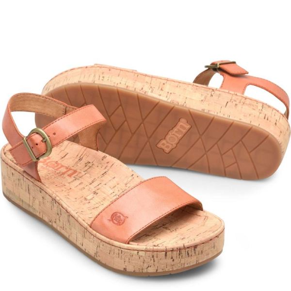 Born | For Women Sari Sandals - Orange Papaya (Orange)