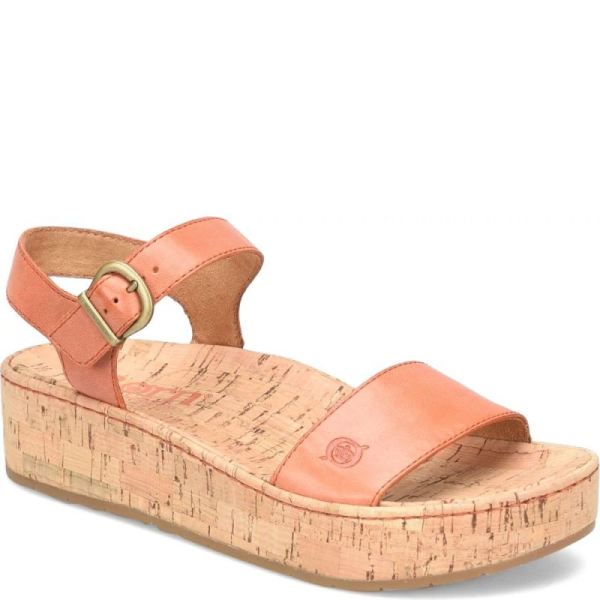 Born | For Women Sari Sandals - Orange Papaya (Orange)