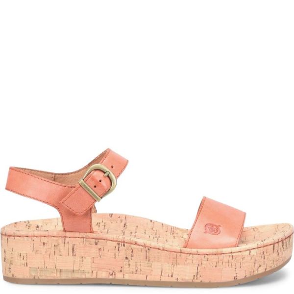 Born | For Women Sari Sandals - Orange Papaya (Orange)