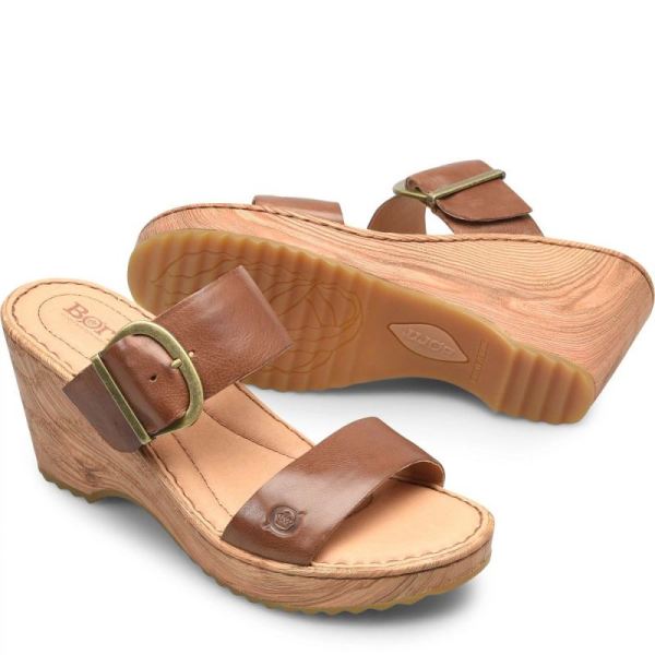 Born | For Women Emily Sandals - Brown Luggage (Brown)