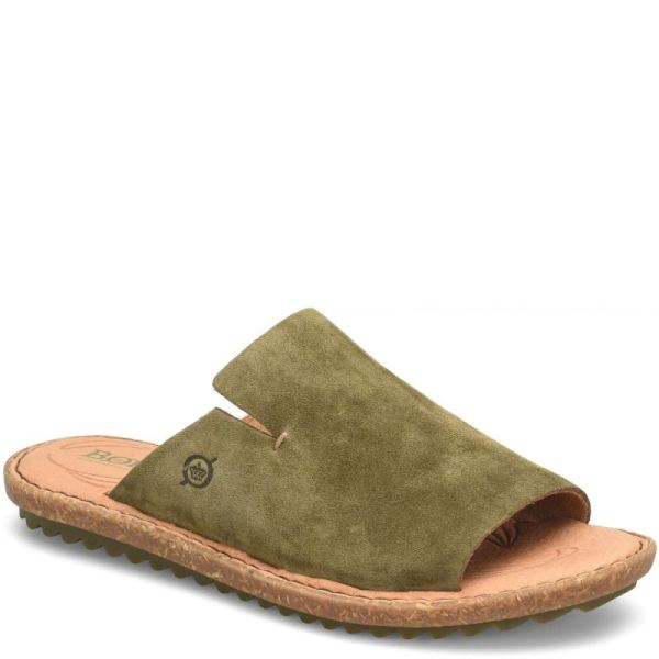 Born | For Women Mesilla Sandals - Army Green Suede (Green)