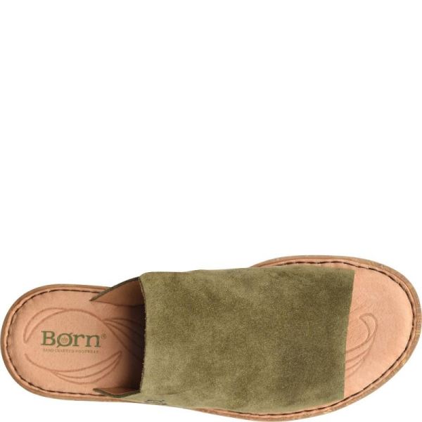 Born | For Women Mesilla Sandals - Army Green Suede (Green)