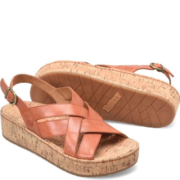 Born | For Women Shona Sandals - Orange Papaya (Orange)