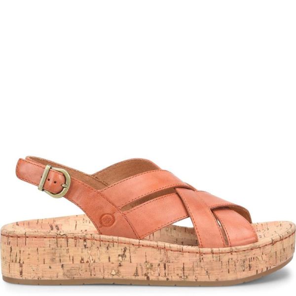 Born | For Women Shona Sandals - Orange Papaya (Orange)