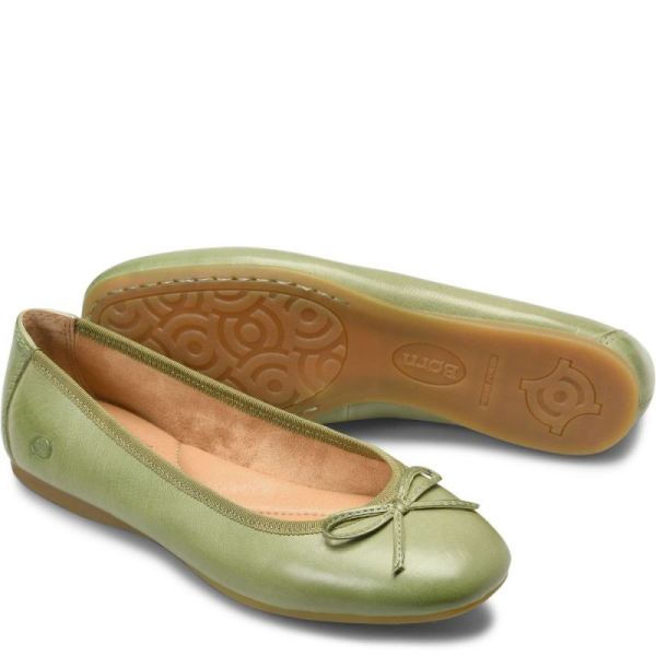 Born | For Women Brin Flats - Green Leaf (Green)