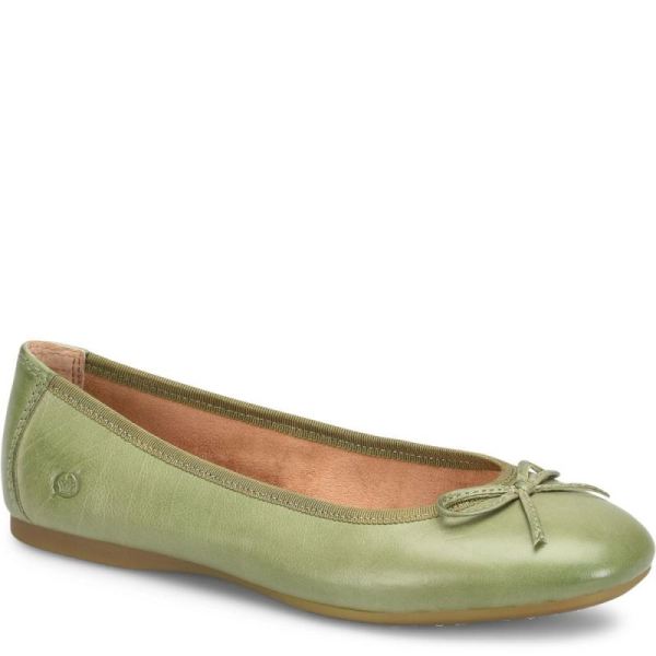 Born | For Women Brin Flats - Green Leaf (Green)