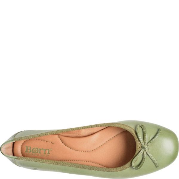 Born | For Women Brin Flats - Green Leaf (Green)