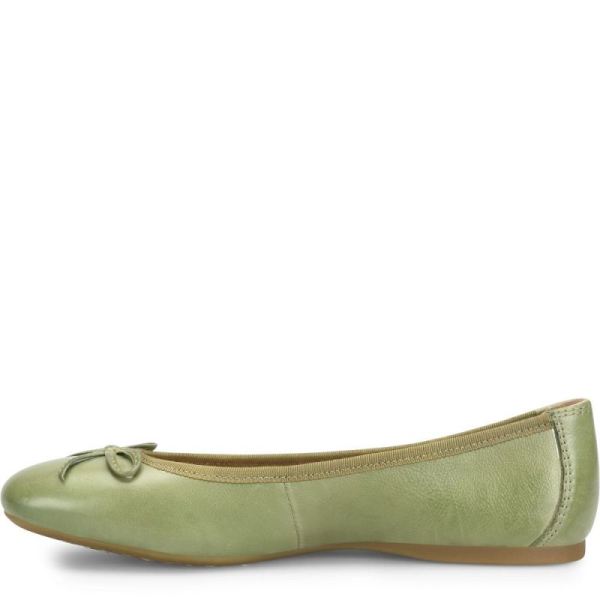 Born | For Women Brin Flats - Green Leaf (Green)