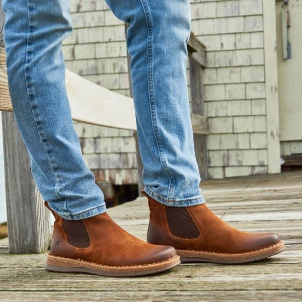 Born | For Men Brody Boots - Glazed Ginger Distressed (Brown)