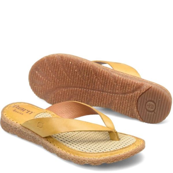 Born | For Women Bora Basic Sandals - Ocre (Yellow)