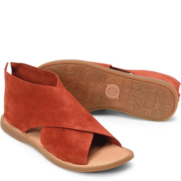 Born | For Women Iwa Sandals - Red Arogosta Suede (Red)