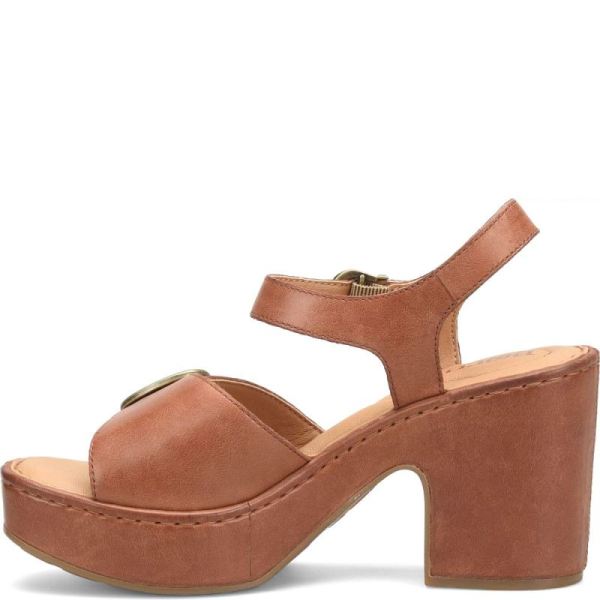 Born | For Women Browyn Sandals - Cognac With Leather Wrap (Brown)