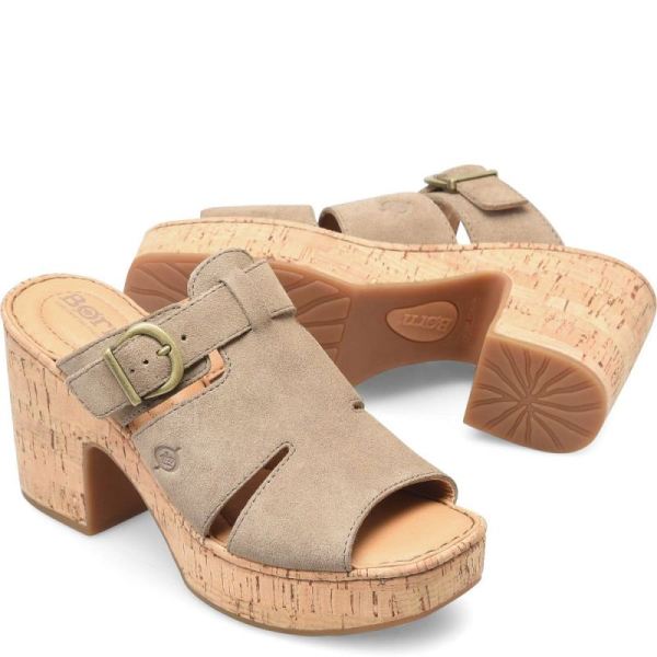 Born | For Women Brooklan Sandals - Taupe Suede (Tan)