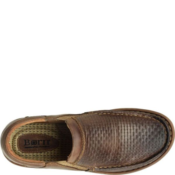 Born | For Men Gudmund Slip-Ons & Lace-Ups - Sunset Embossed (Brown)