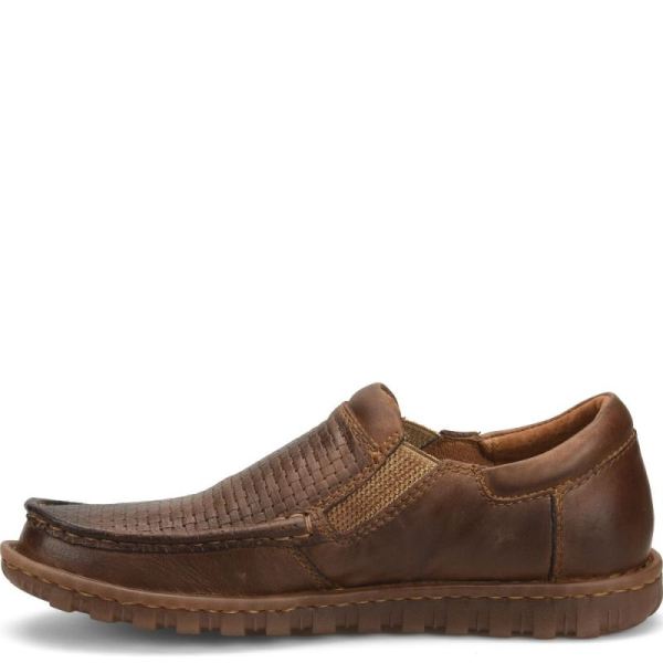 Born | For Men Gudmund Slip-Ons & Lace-Ups - Sunset Embossed (Brown)