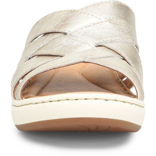 Born | For Women Jenny Sandals - Light Gold Panna Cotta (Metallic)