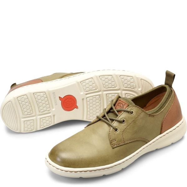 Born | For Men Marcus Slip-Ons & Lace-Ups - Olive Brown Terra Combo (Green)