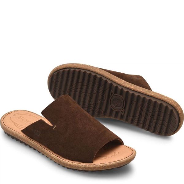 Born | For Women Mesilla Sandals - Dark Castagno Suede (Brown)